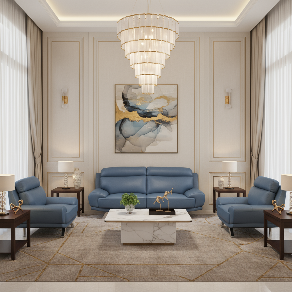 Barcelona 3pce Leather Lounge Suite