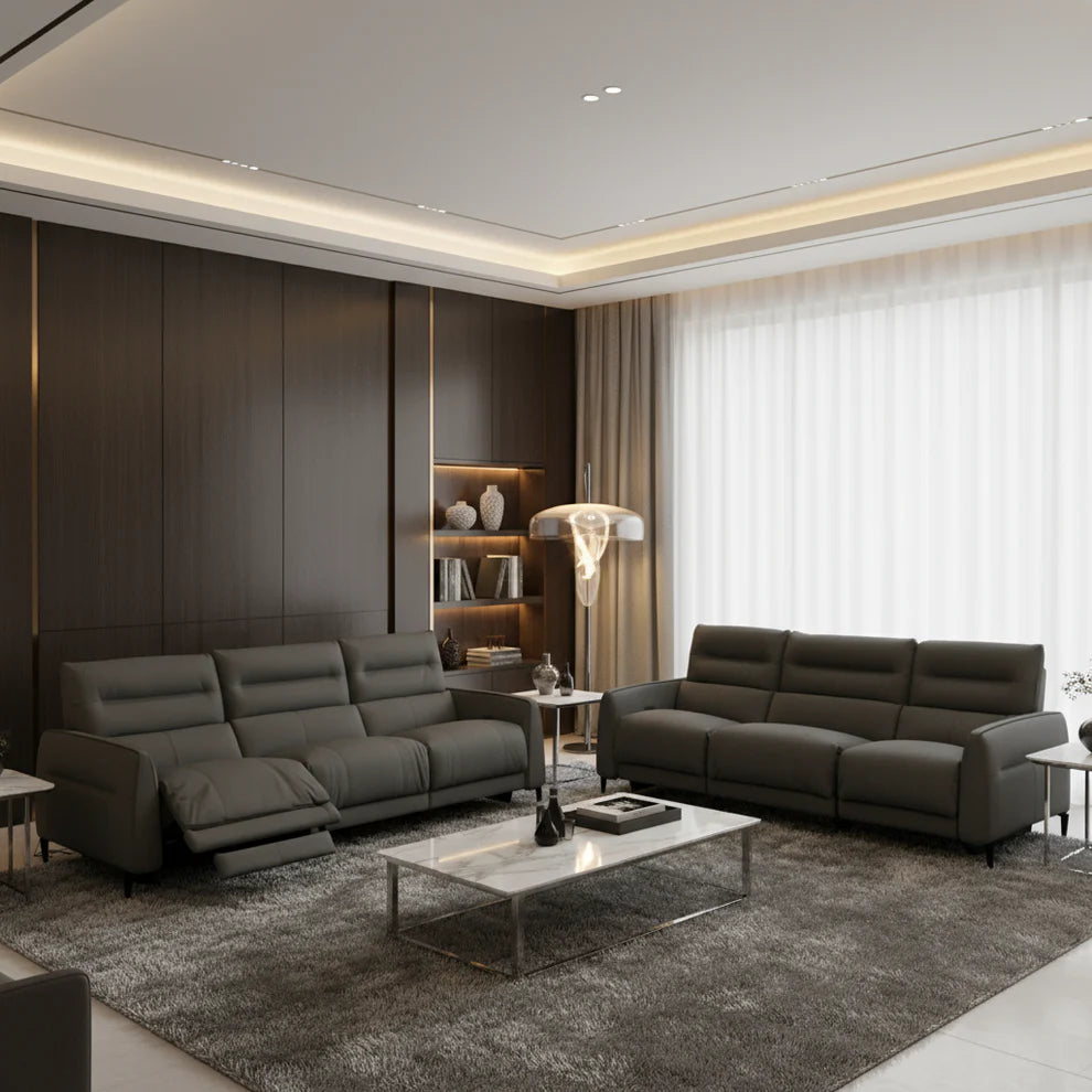 Altari Full Leather Motion Sofa Set