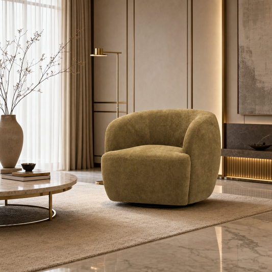 Modena Fabric Swivel Chair