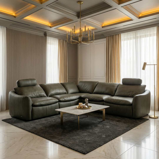 Sonata Full Leather Modular Sofa