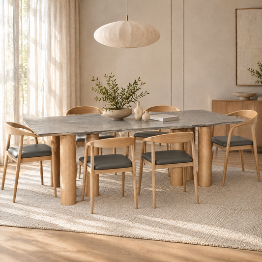 Vialli  Rectangle Dining Table E-Marble