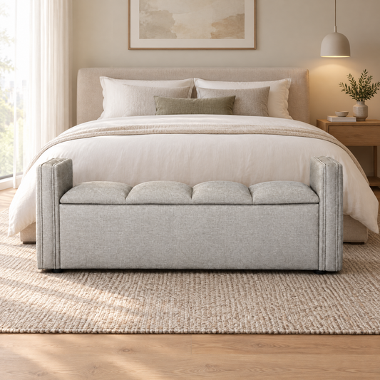 Bolster Storage Ottoman King