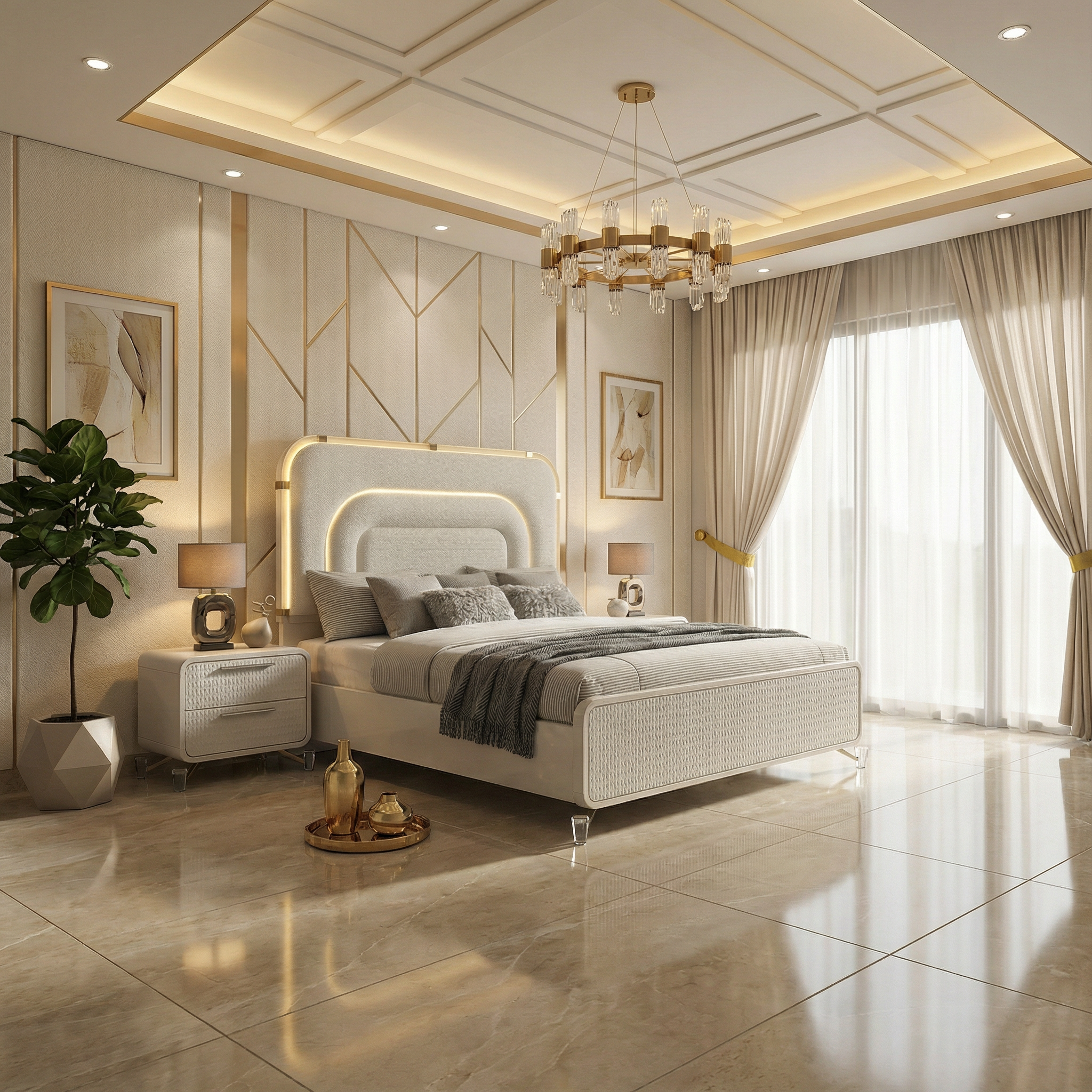 Manchester Queen Bedroom Beige