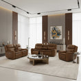 Load image into Gallery viewer, Blanco Full Leather Motion Sofa Set
