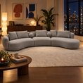 Load image into Gallery viewer, Zagallo Fabric Curved Sofa Set
