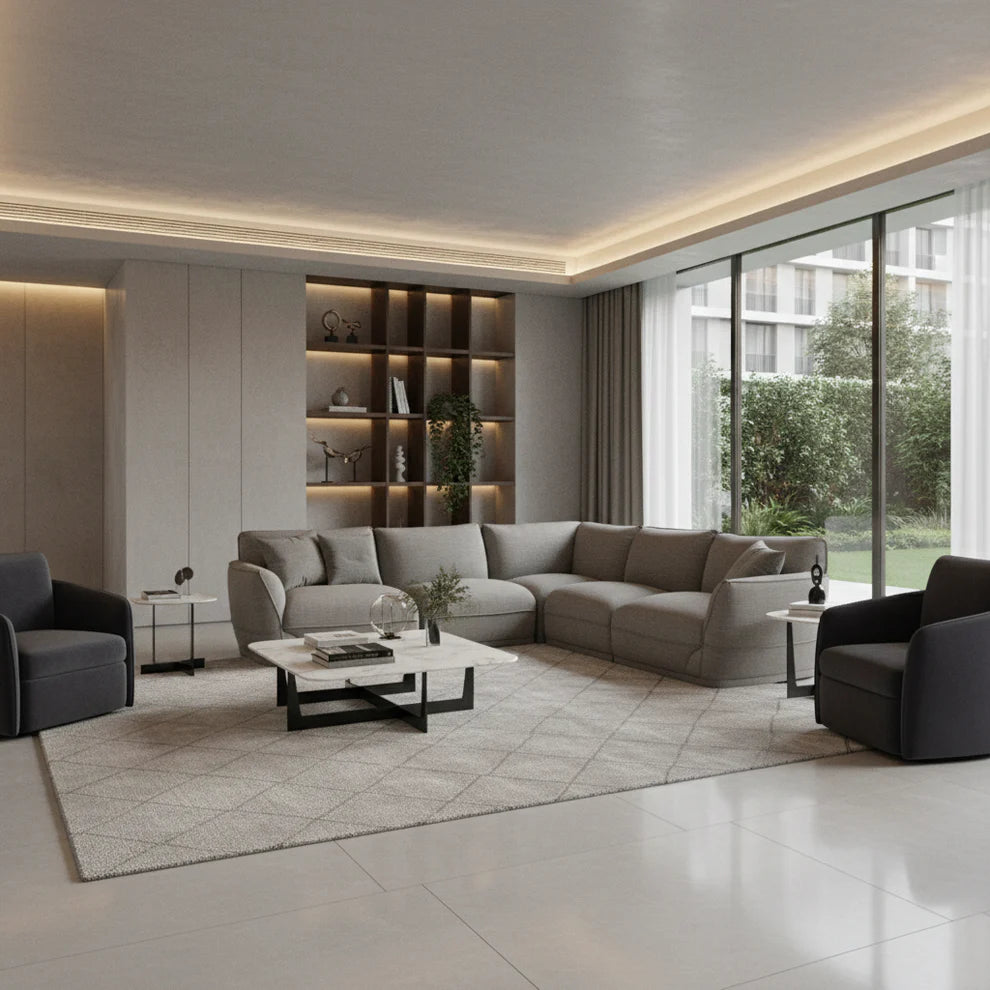 Andrea Fabric Modular Sofa Set