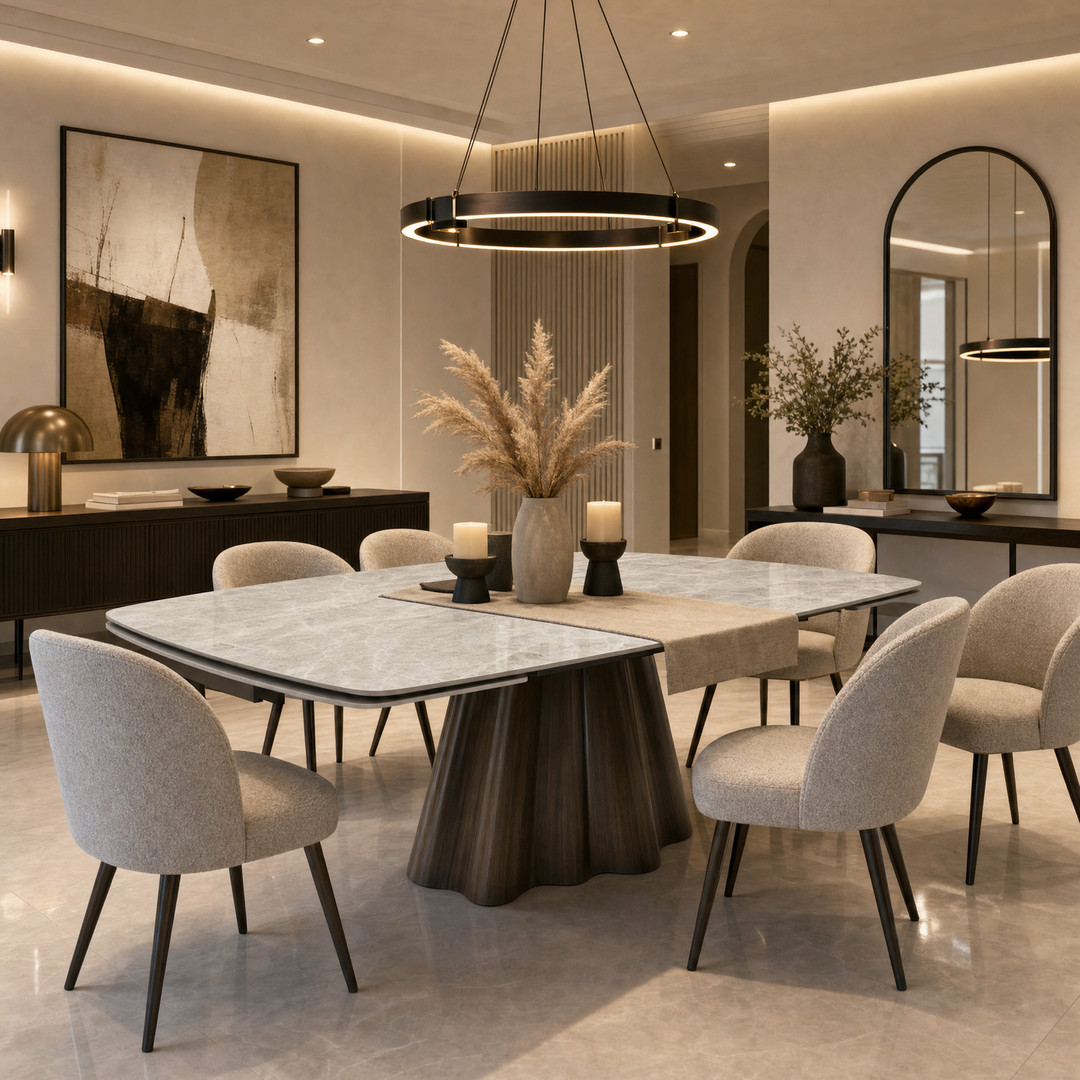 Villabella Extension Dining Table E-Marble