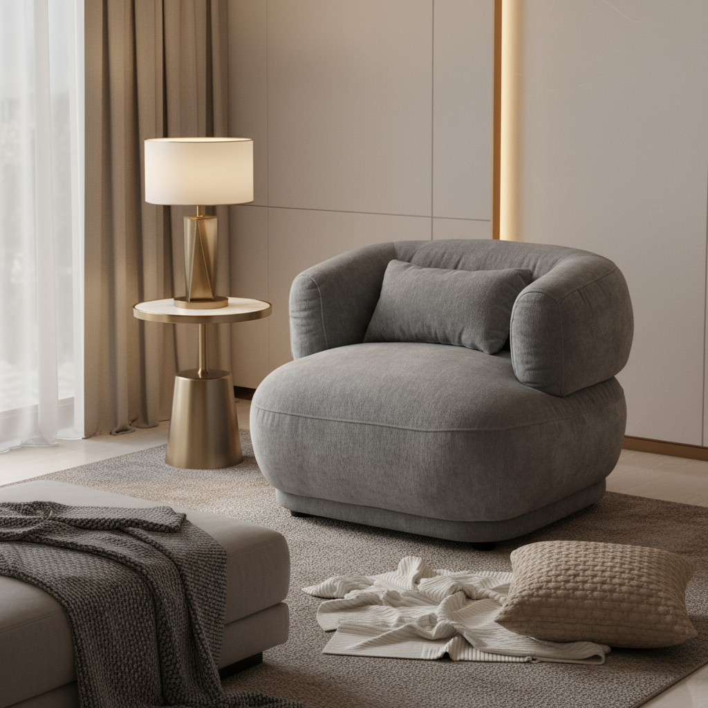 Sergio Fabric Leisure Chair