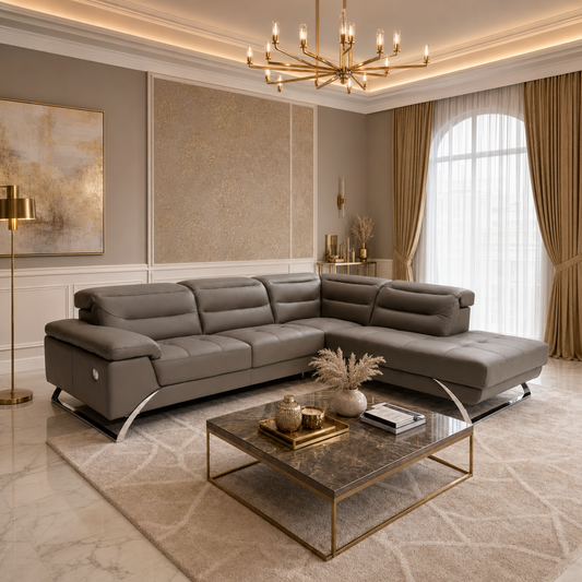Alberto Full Leather Daybed Sofa
