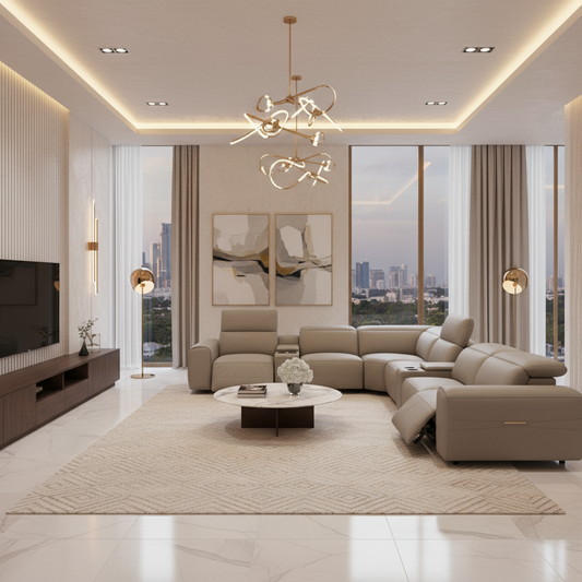 Bellagio Corner Electric Motion Sofa Set