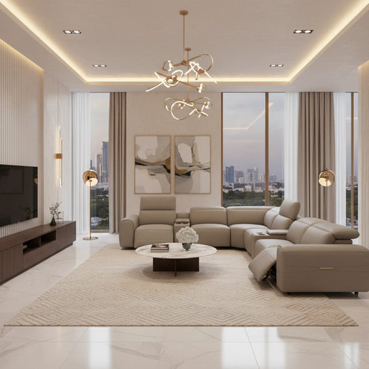 Bellagio Corner Electric Motion Sofa Set