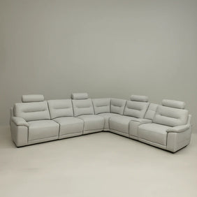Belmont Full Leather Corner Motion Sofa Set