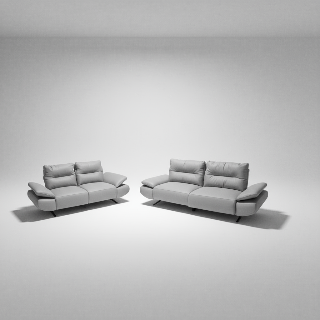 Novella Full Leather Electric Motion Sofa Set