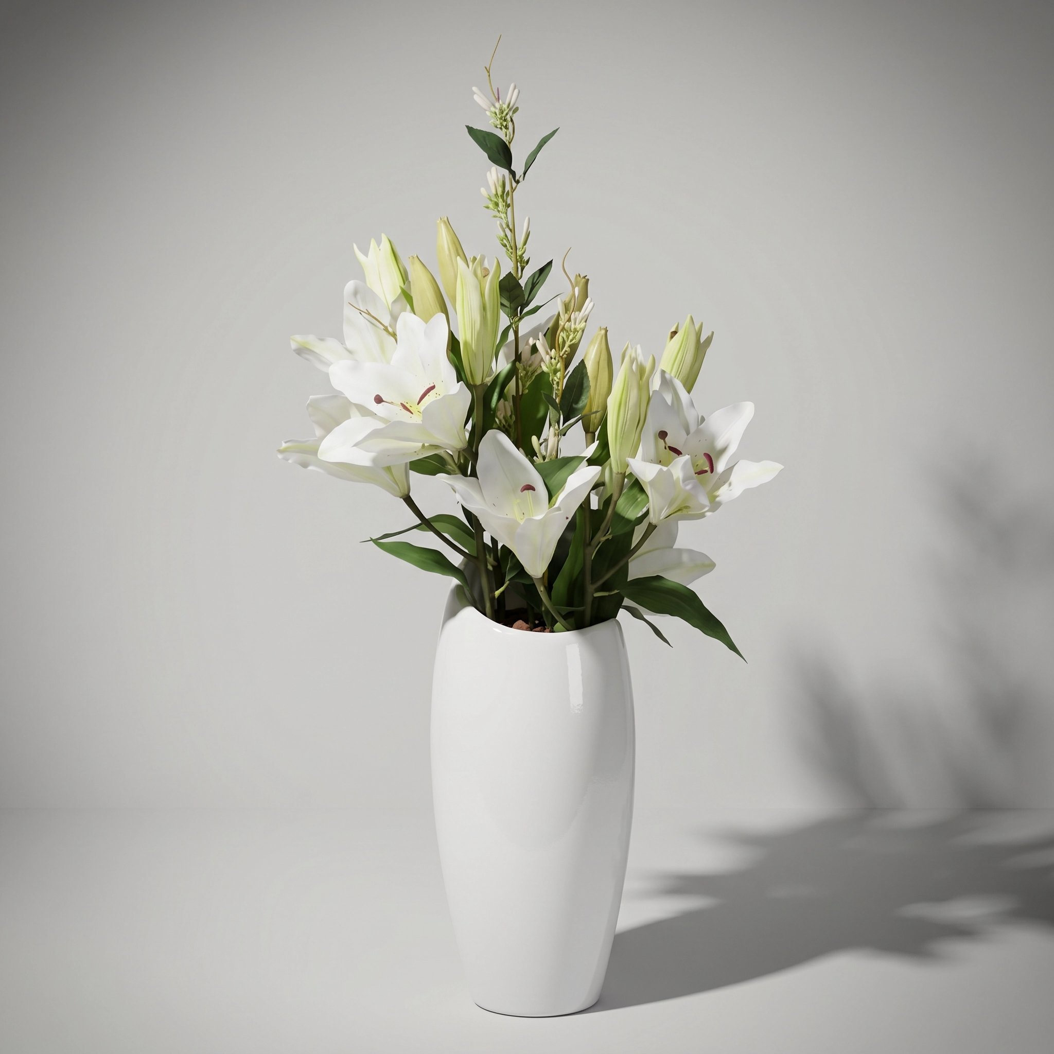 Tiger Lilies in Slanted Vase Sundry-36F