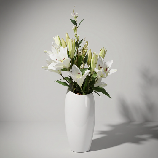 Tiger Lilies in Slanted Vase Sundry-36F