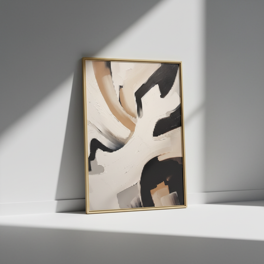 Print On Canvas 1830 Black And Gold Frame 200*200 Ltz-24030604