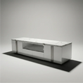 Load image into Gallery viewer, Luson TV Unit Silver Stand E-Marble
