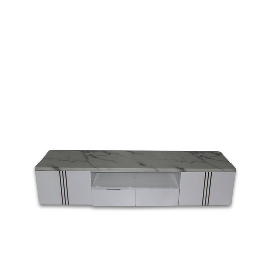 Luson TV Unit Silver Stand E-Marble TV05