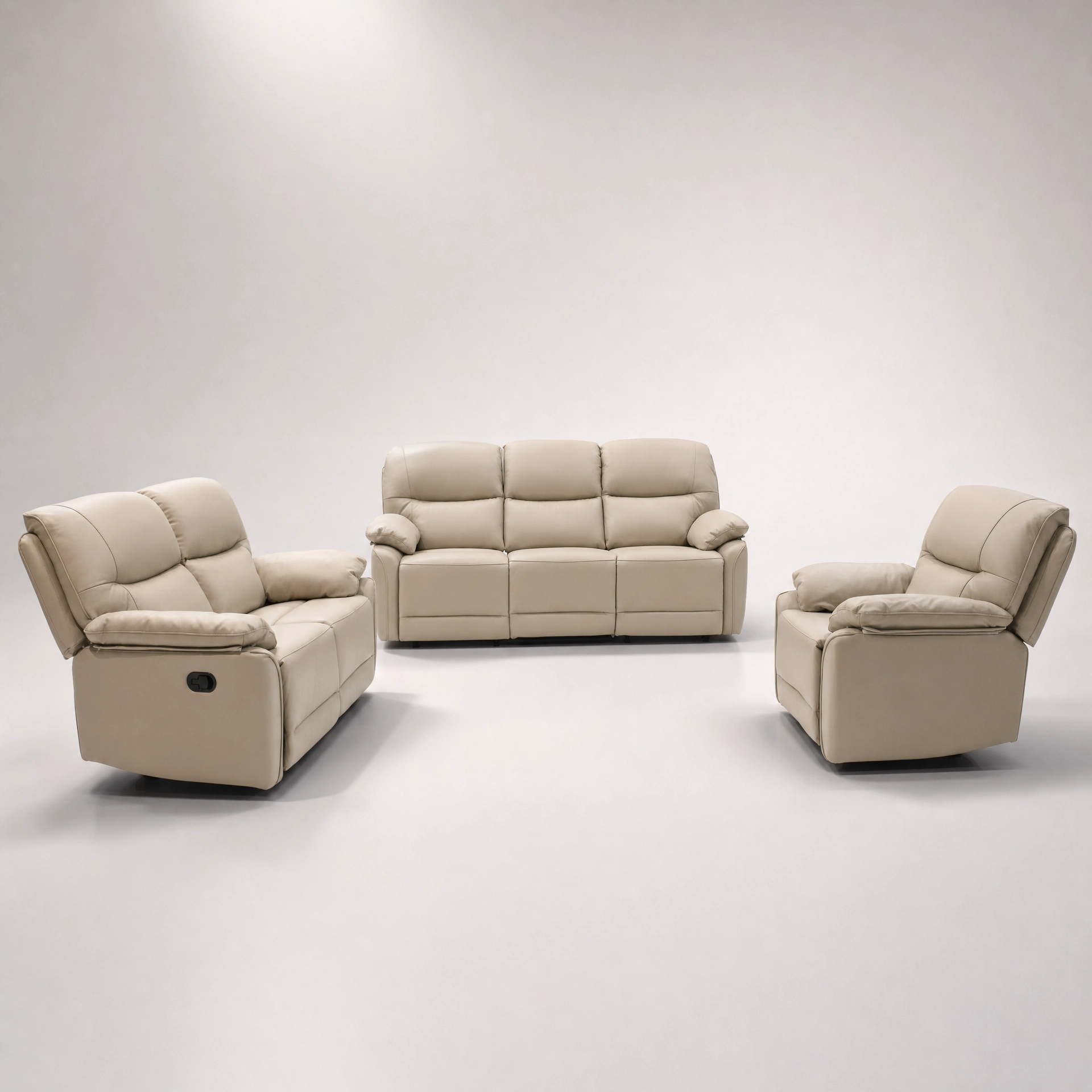 Martina Full Leather Motion Sofa Set