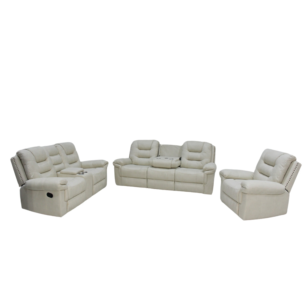 Newton 3pce Fabric Recliner Lounge Set