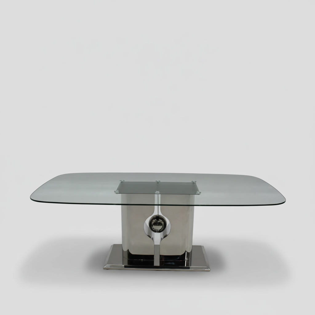 Nirvana Dining Table Silver 2376