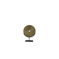 Load image into Gallery viewer, Round Sculpture On Iron Base Gld/Blk Al-24770A
