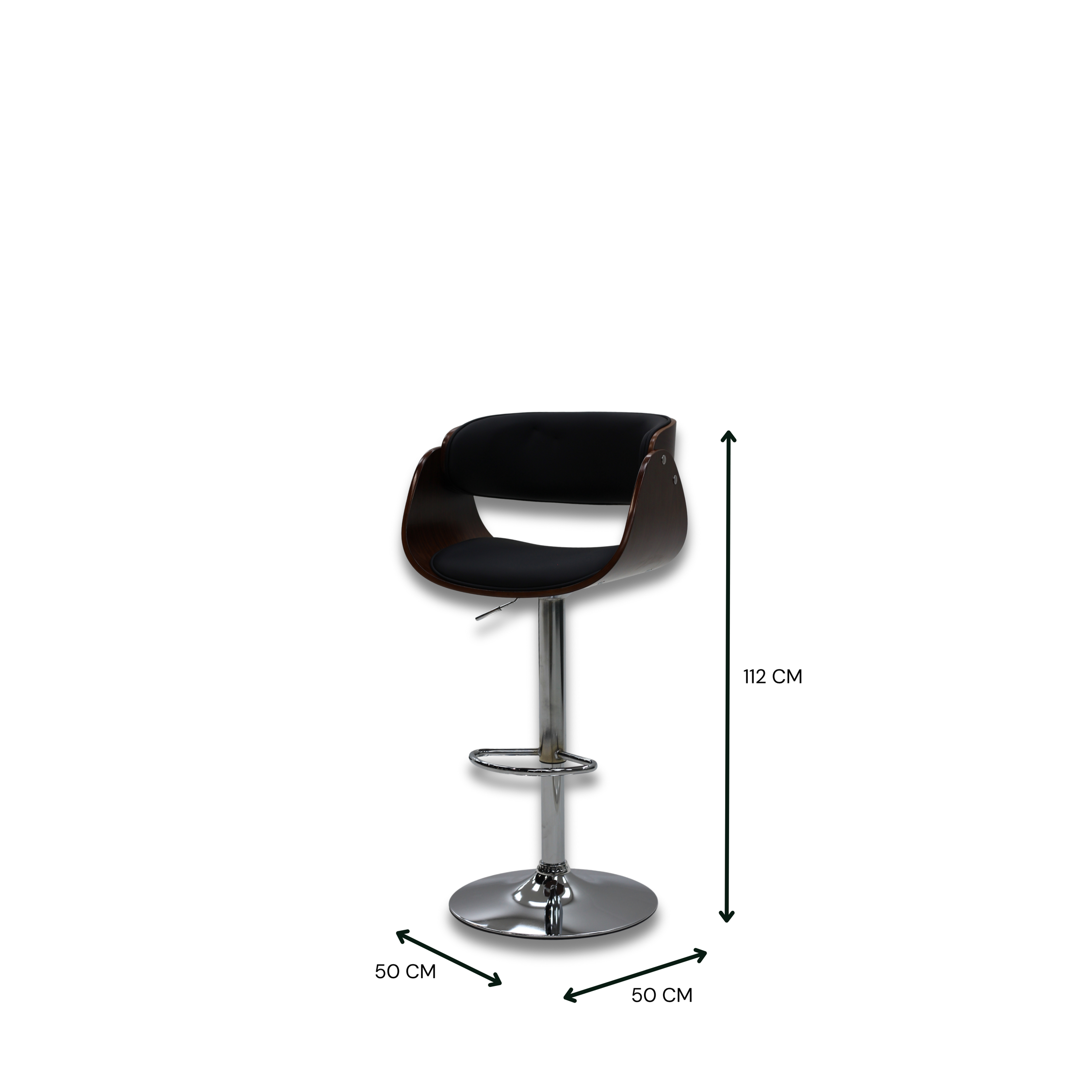 Parma Bar Chair Walnut AC-5046