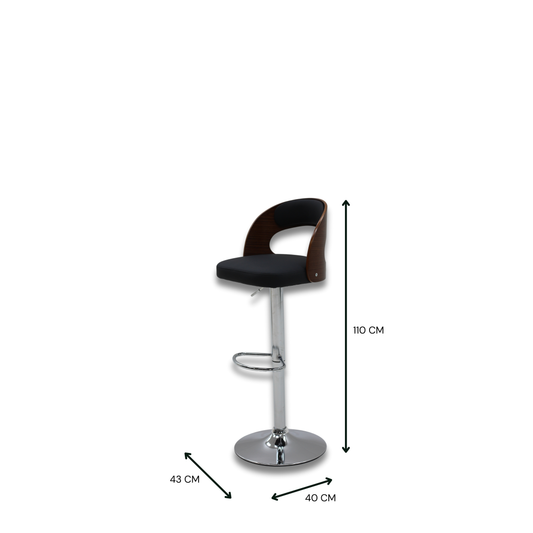 Portofino Bar Chair Walnut AC-1088