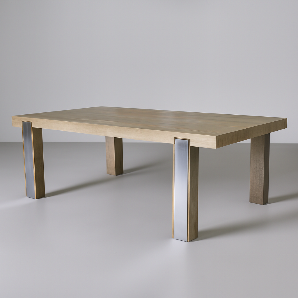 Prague Dining Table Natural Oak Grey
