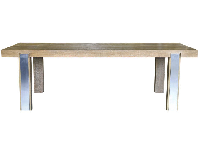 Prague Dining Table Natural Oak Grey