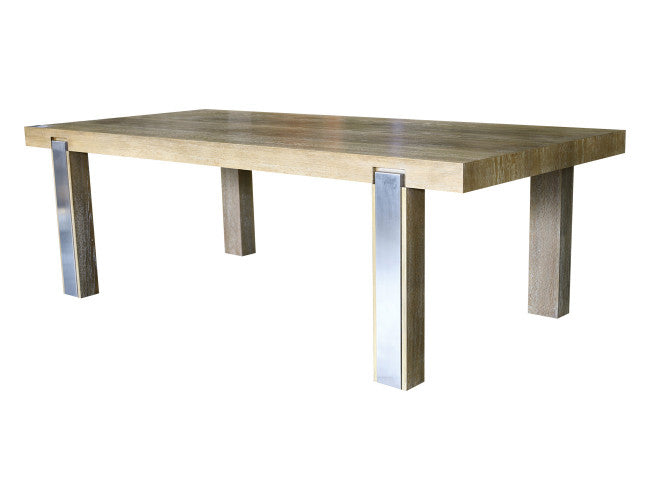 Prague Dining Table Natural Oak Grey