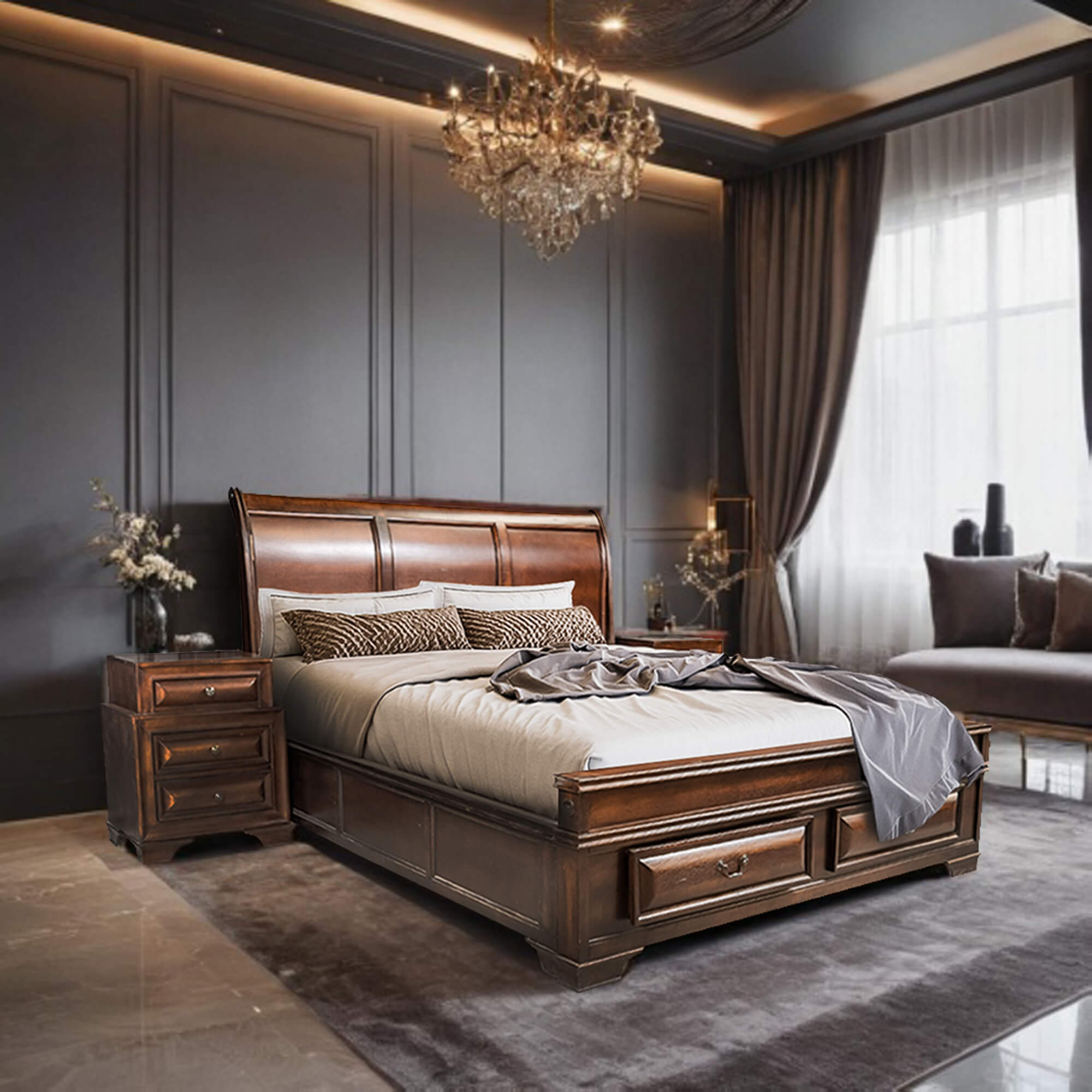 Sterling Queen Extra Length Bedroom – Essops Home