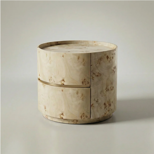 Raven Burl Vaneer Pedestal