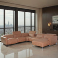 Load image into Gallery viewer, Rivera Corner Leather Uppers Lounge Suite
