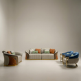 Load image into Gallery viewer, Florenzo Leather Uppers Sofa Set
