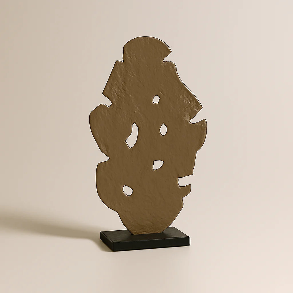 Sculpture Lrg Ltbwn/Blk Al-24594B