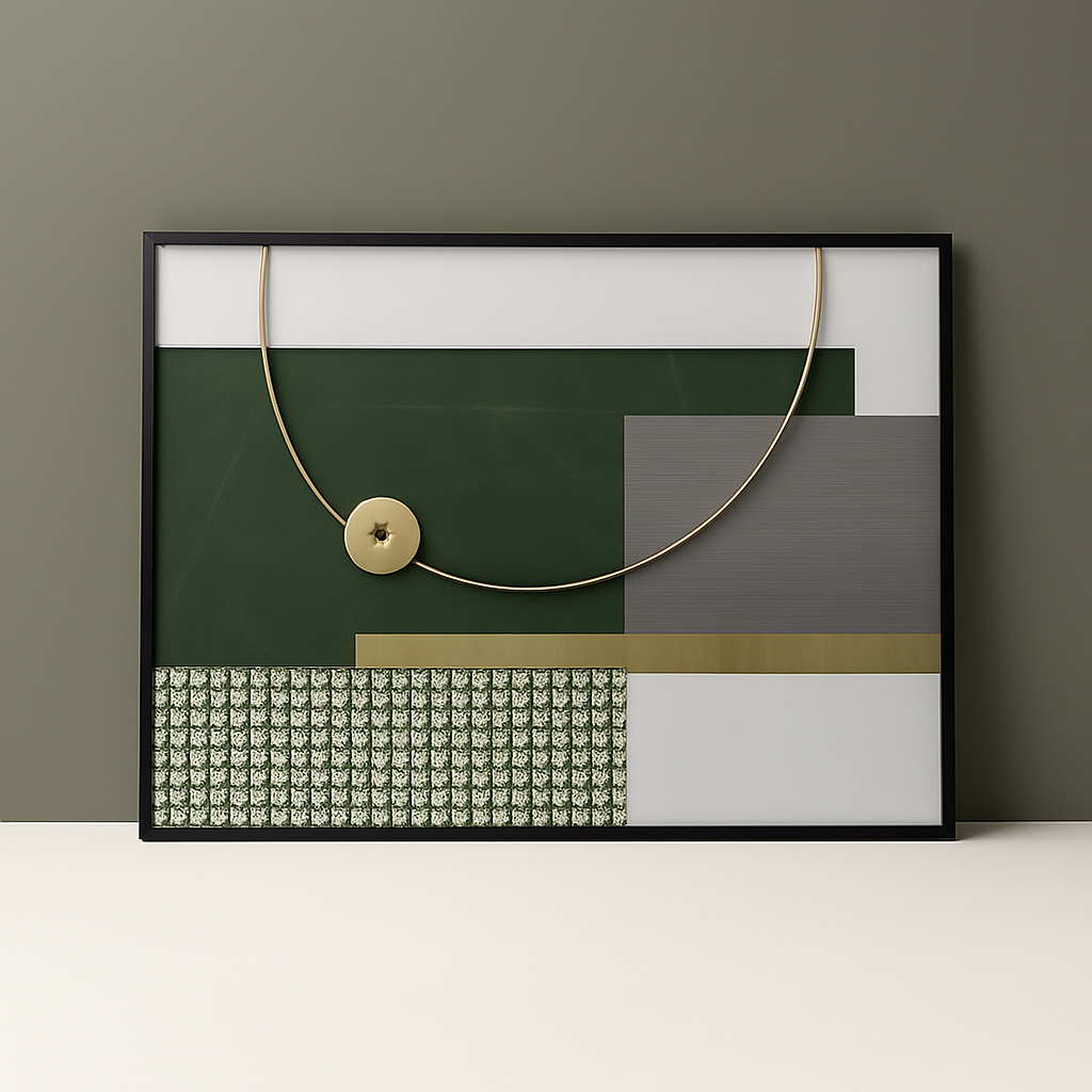 Shadow Imprint Wall Art Black & Gold Ltz-21030126 2146