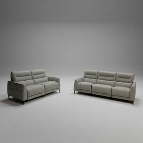 Altari Full Leather Motion Sofa Set