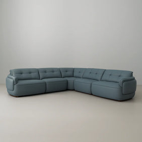 Lago Full Leather Modular Sofa Set