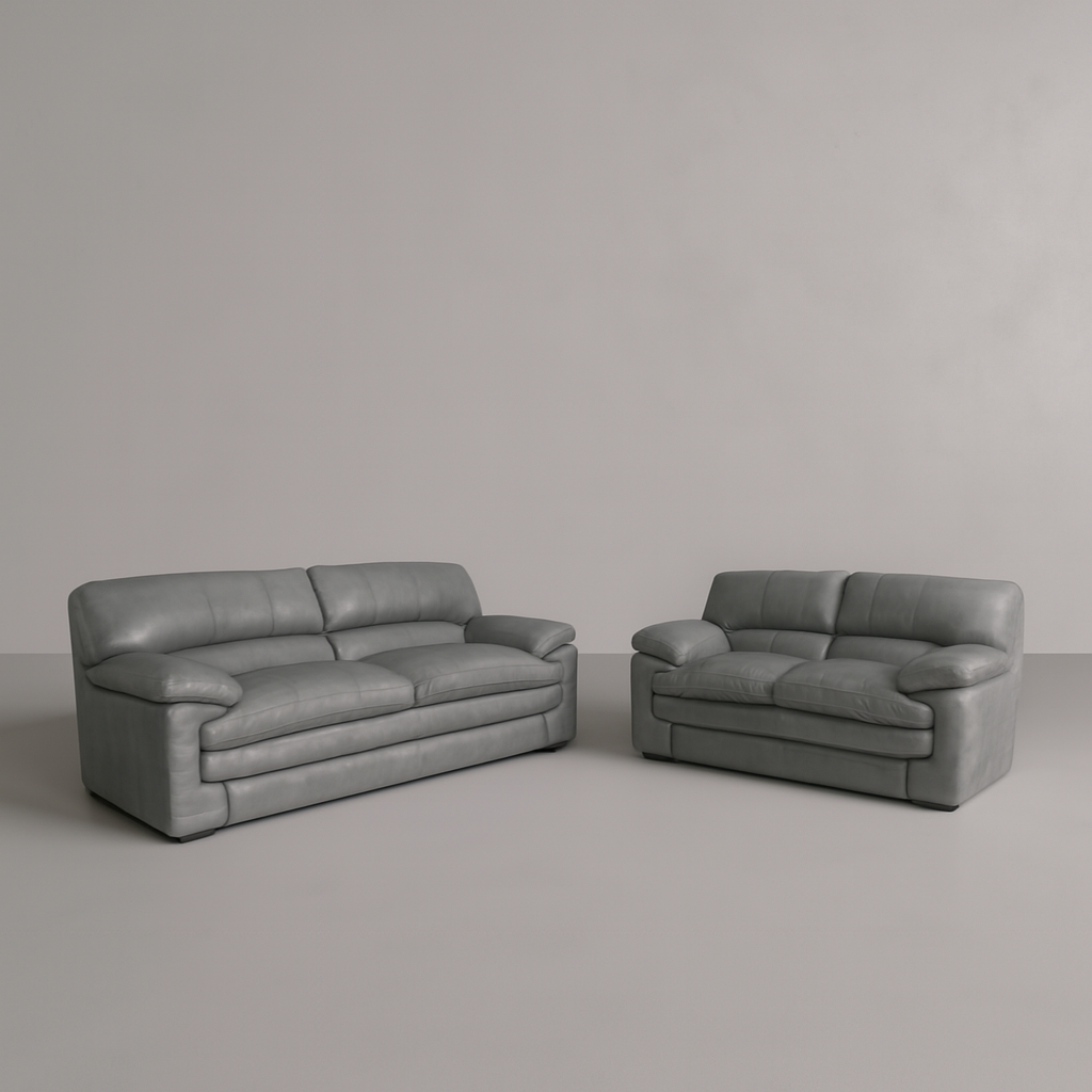 Vanco Full Leather Sofa Set