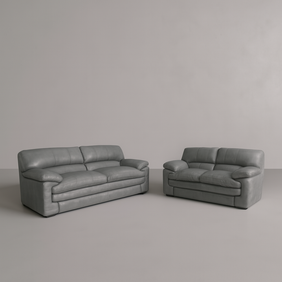 Vanco Full Leather Sofa Set