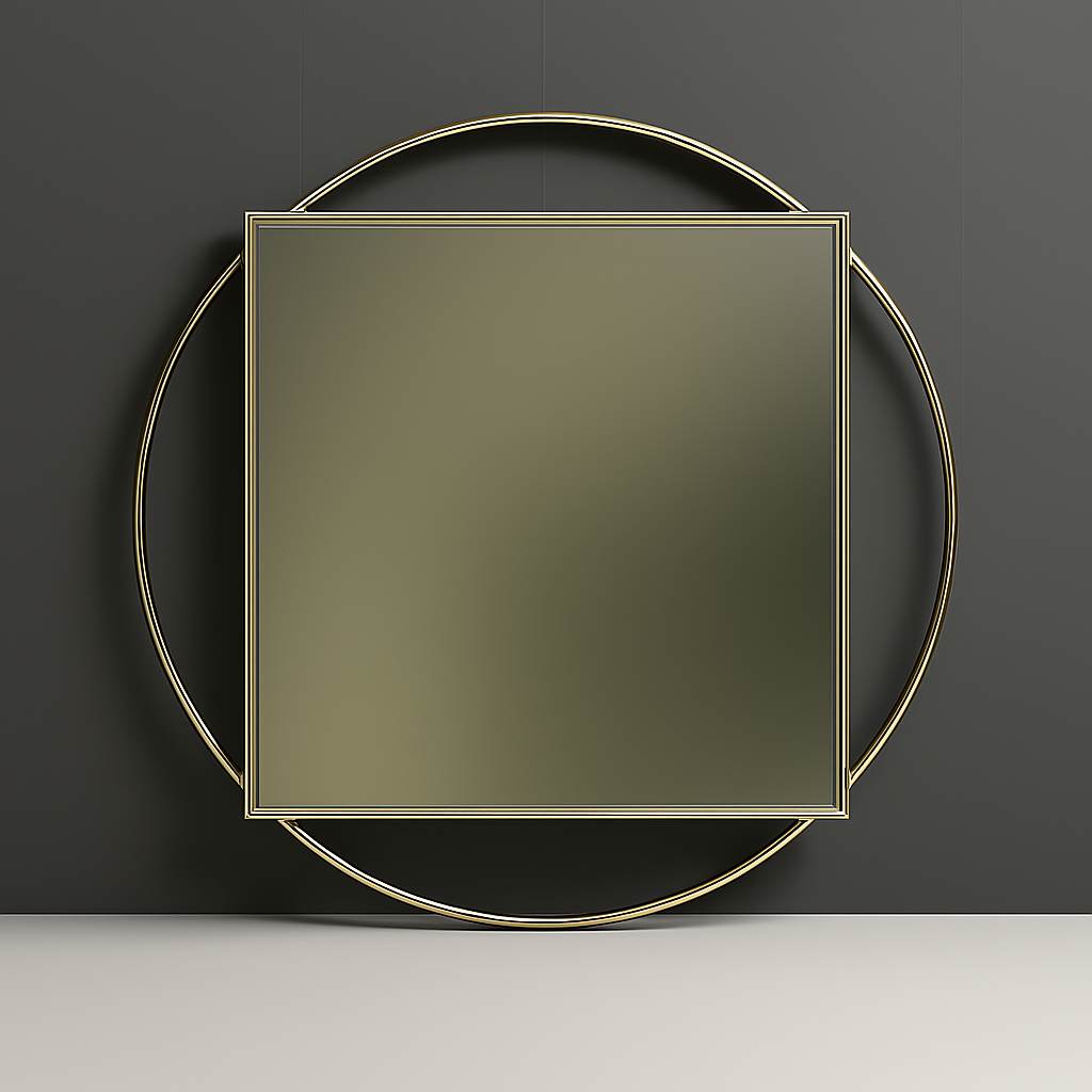 Suli Shiny Gold Champagne Mirror 70*70*5 48-29