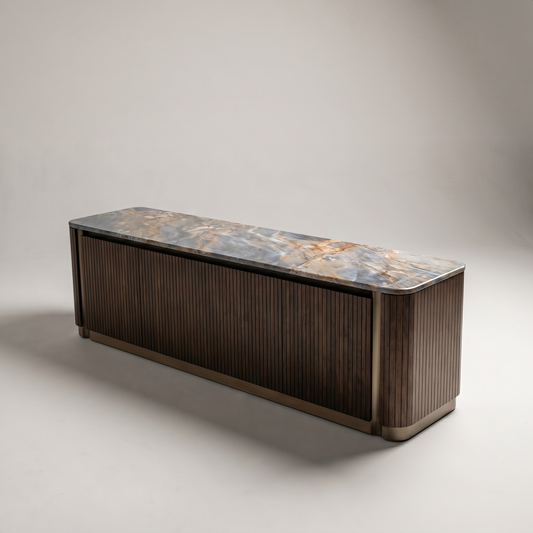Dome Marble Tv Unit