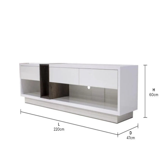 Charlton Tv Unit White