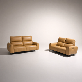 Juliana Full Leather Motion Sofa Set