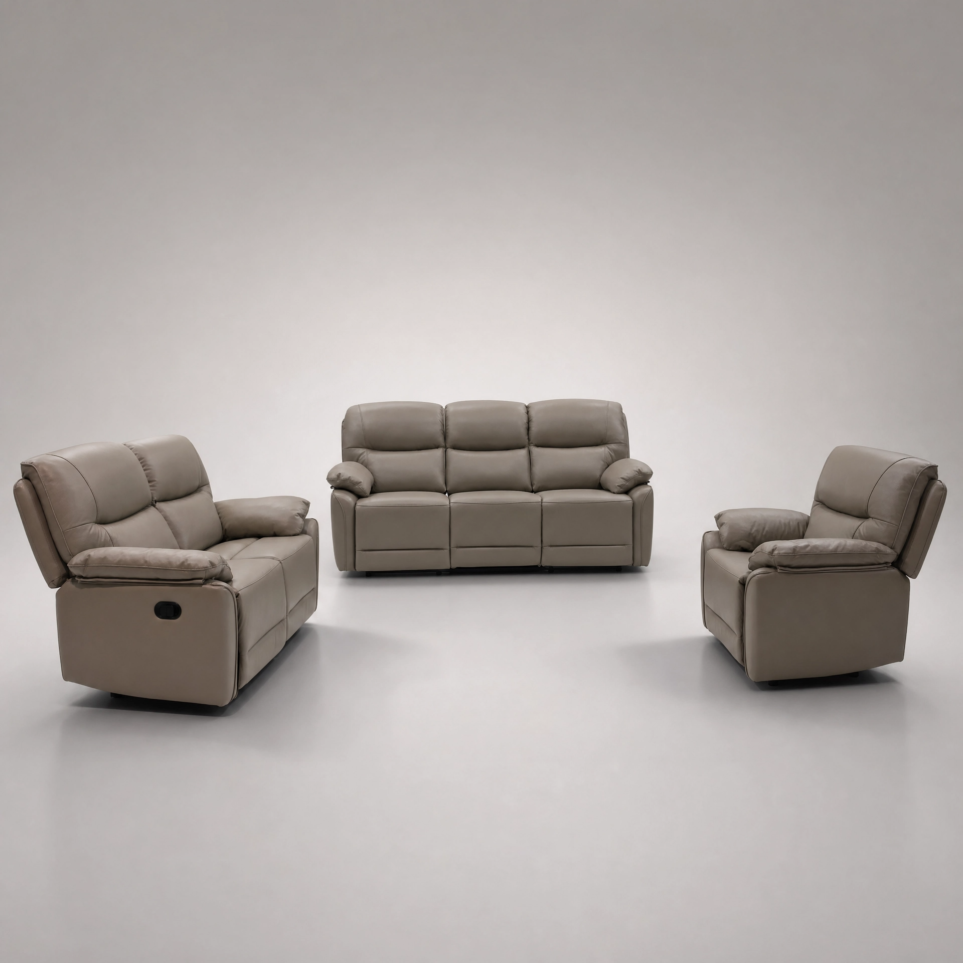 Martina Full Leather Motion Sofa Set