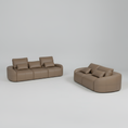 Load image into Gallery viewer, Madeira Full Leather Sofa Set
