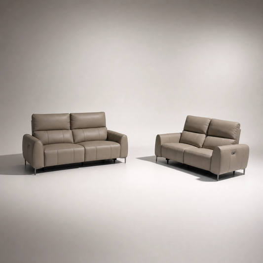 Juliana Full Leather Motion Sofa Set