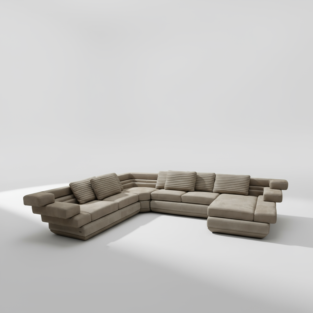 Scala Full Leather Modular Sofa Set