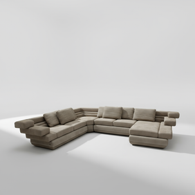 Scala Full Leather Modular Sofa Set